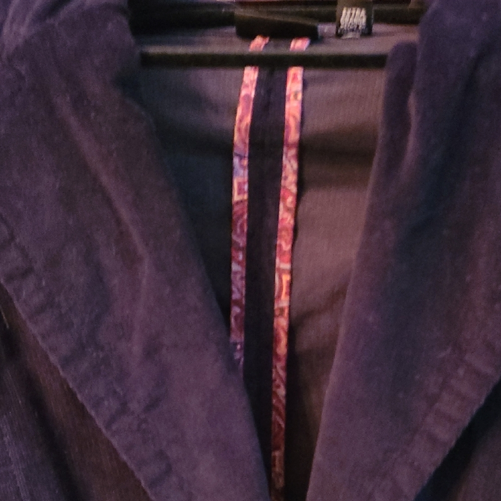 a.n.a Corduroy Black Blazer with Button Accents - Picture 4 of 10